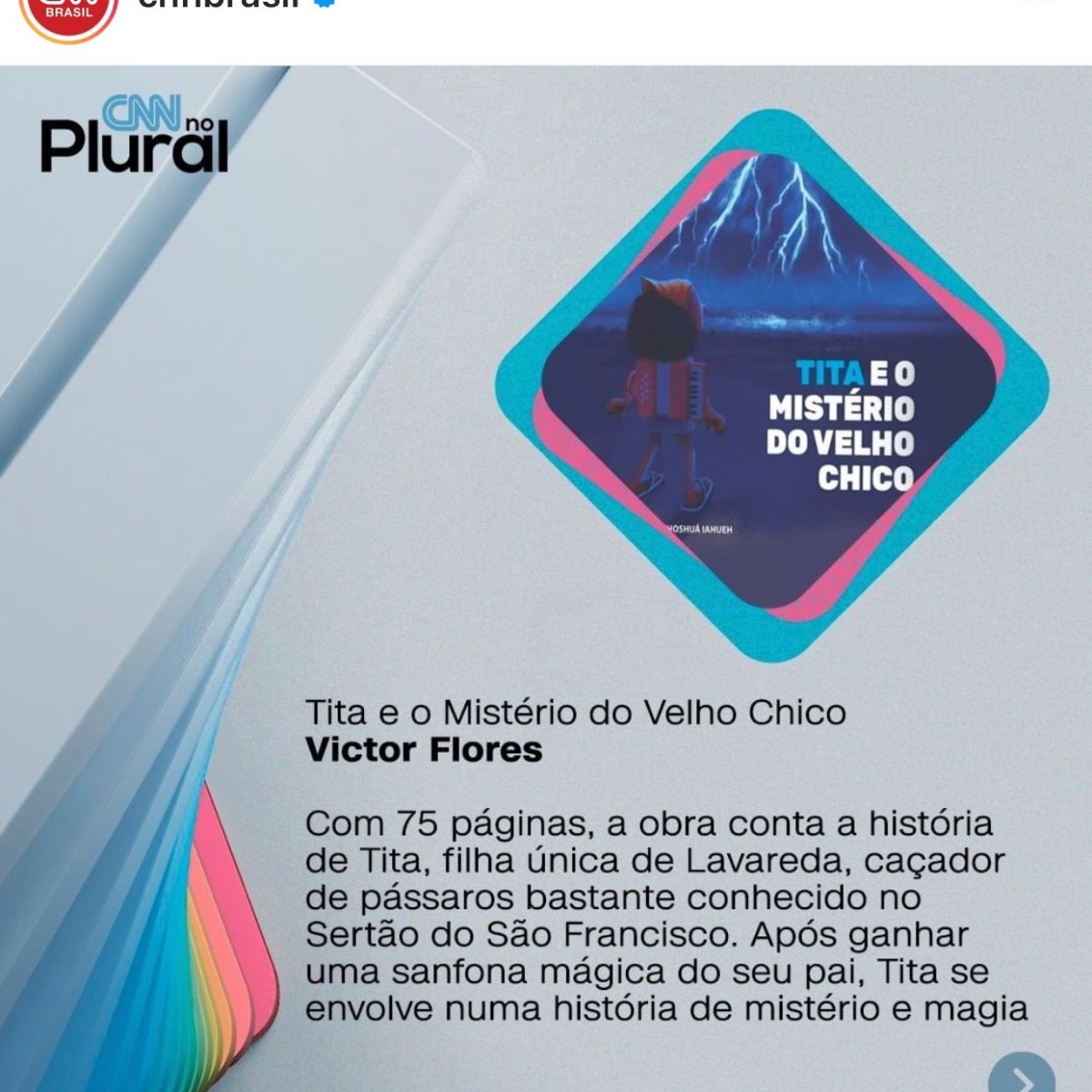 Tita é destaque em quadro sobre representatividade na infância da CNN&nbsp;Brasil